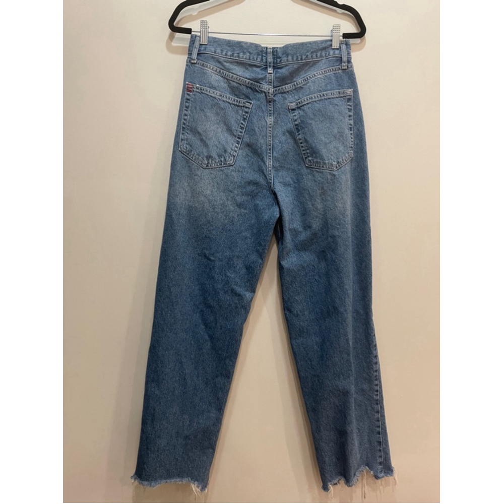 BDG Urban Outfitters High Rise Baggy Jeans 29 Raw Hem Distressed Skater - Picture 6 of 11